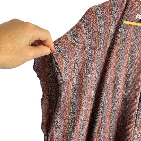 Women Sleeveless Cardigan Sweater Woven Heart Poncho Lagenlook‎ Layering Fall - Picture 5 of 8